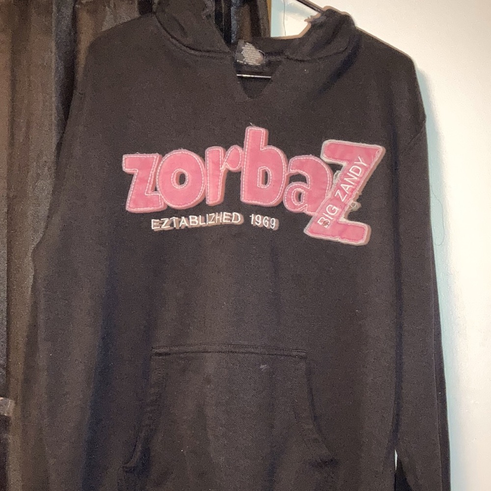 Zorbaz Big Zandy L Black hoodie